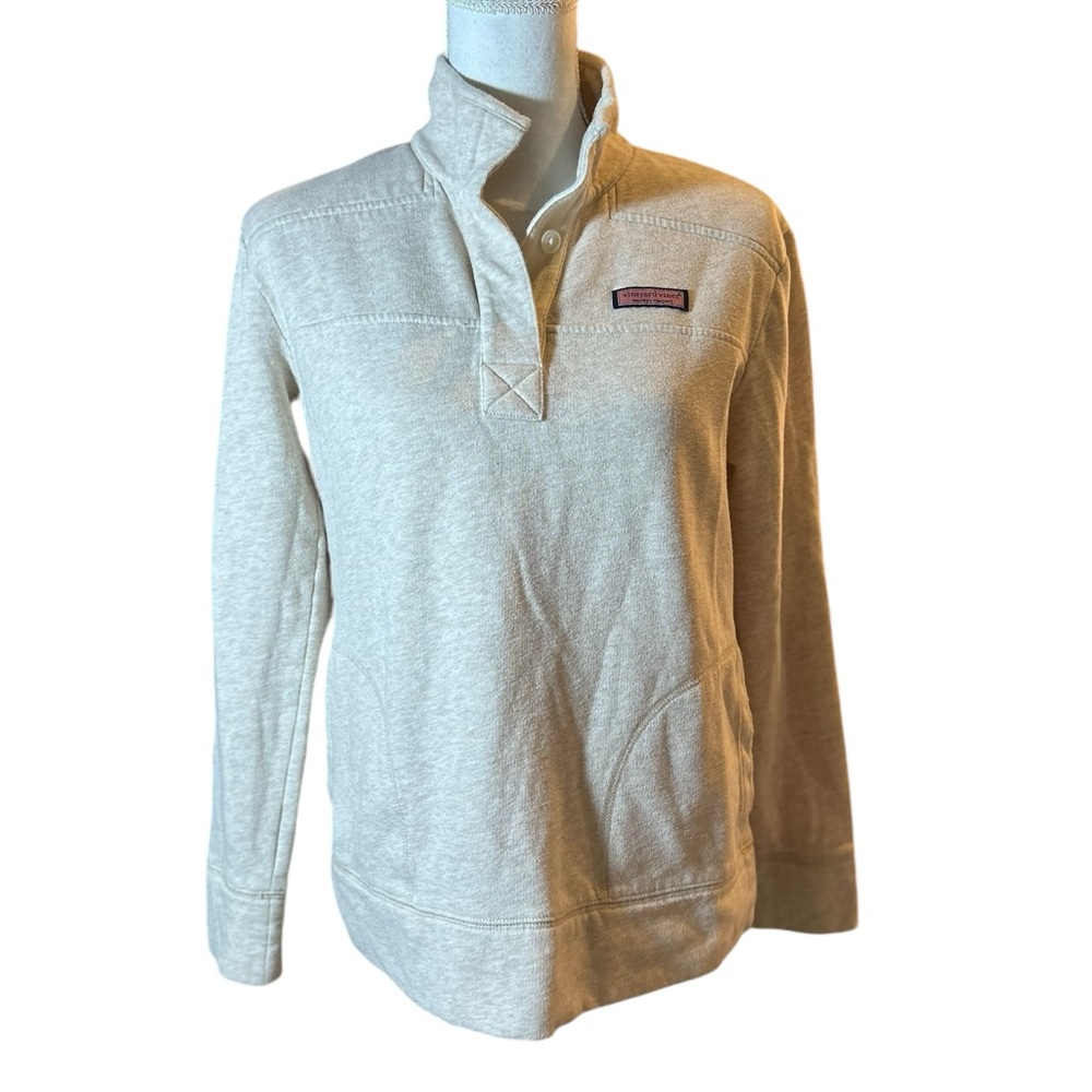 Vineyard Vines Heathered Button Placket Shep Shirt